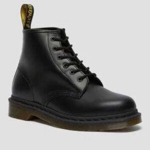 Dr. Martens Black Leather Combat Boots